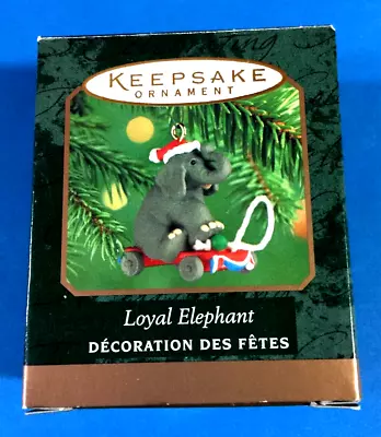 Hallmark  Loyal Elephant  Die-Cast Metal Miniature Ornament 2000 • $9.25