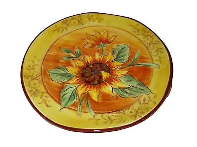 Maxcera TOILE SUNFLOWER Ceramic Salad Plate - NEW • $13.59