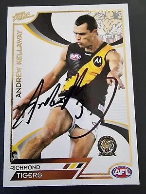 Richmond Afl Football Signed Cards X 4 Andrew Kellaway • $10