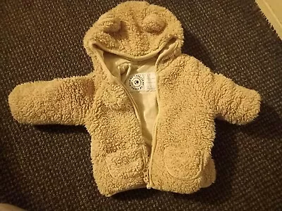 6-9 Months Baby Girls Fleece Jacket Coat With Ears Bear Cute ASDA George  • £2.50