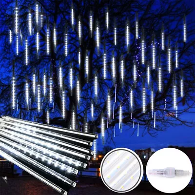 192 LED 8 Tubes Lights Meteor Shower Rain Tree String Light Garden Xmas Outdoor • $11.52