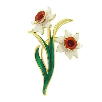 FLOWER INSECT BROOCH LAPEL PIN Enamel Rhinestone Costume Jewellery Birthday Gift • £7.90