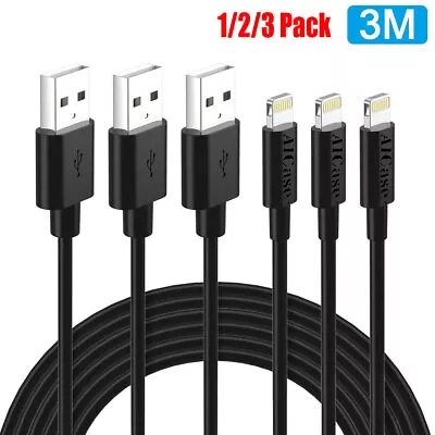 3m Fast USB Charger MFI Certified Charging Cable Data Cord For IPhone IPad IPod • $10.99