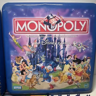 Monopoly The Disney Edition 2001 Toys ‘r Us Exclusive Tin Rare NEAR COMPLETE • $55.46