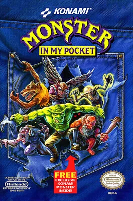 Monster In My Pocket Nintendo NES BOX ART Premium POSTER MADE IN USA - NES044 • $18.48