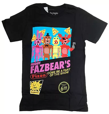 Five Nights At Freddy's Retro Men's Black T-Shirt New • $14.99