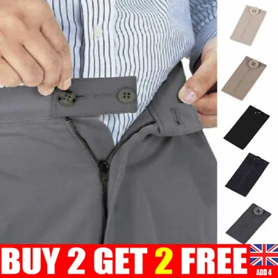 £0.99 • Buy Button Hole Waist Band Extenders Women Men Trousers Skirt Maternity Expander SA