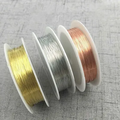 Copper Beading Jewelry Wire Handmade Craft DIY Jewellery Making Wire HOT • $1.60