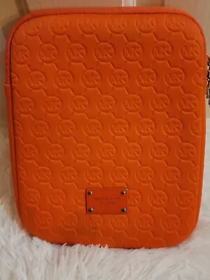 Michael Kors Orange Embossed Logo Neoprene Ipad Tablet Electronics Case Cover  • $20