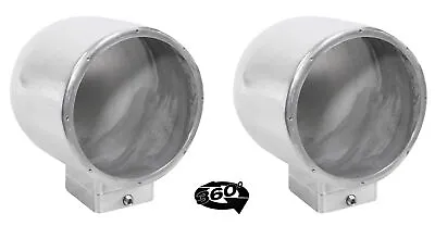 (2) Rockville MAC80S 7.7  360° Degree Swivel Chrome Surface Mount Speaker Pods • $178.95