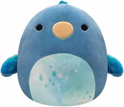 Squishmallow Official Kellytoy Collectible Bird Squad 12  Blue The Zipp Parrot • $19.75