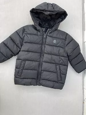 MAYORAL Black Puffy Hooded Jacket Size 2 • $11.60