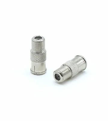 Coax Cable RG6 Compression Connectors - Push On Coaxial F Connector - 100 Pack • $54.97