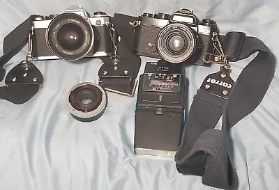 Lot Of 2 Vintage Nikon Camera; Please Read Do Not Know Anything About Them • $224.95