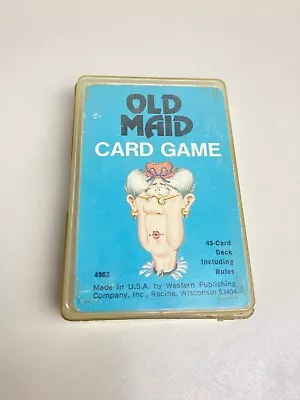 Vintage Witman Old Maid Card Game No. 4902 Complete With Plastic Case 1975 • $29.99