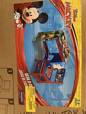 Mickey Mouse Kids Wood Desk And Chair Set • $79.95
