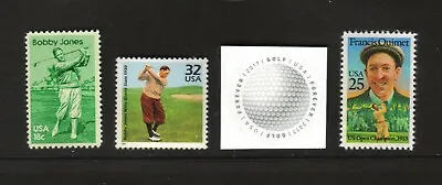 $5.99 • Buy Bobby Jones Grand Slam Francis Ouimet Golf U.S. Postage Stamps In Mint Condition