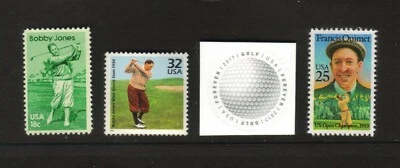 $5.99 • Buy Bobby Jones Grand Slam Francis Ouimet Golf U.S. Postage Stamps In Mint Condition
