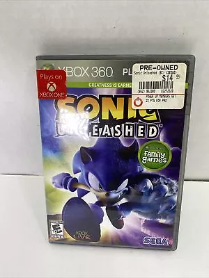 Sonic Unleashed Xbox 360 Platinum Hits • $12.99