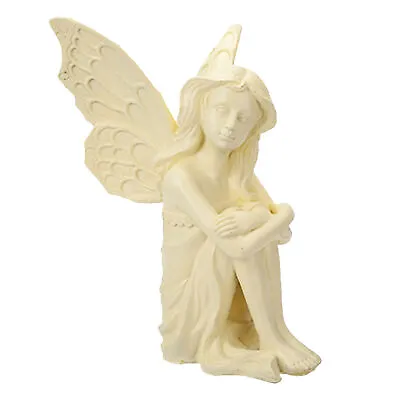 £7.49 • Buy Cream Fairy Garden Statue Ornament 14cm 