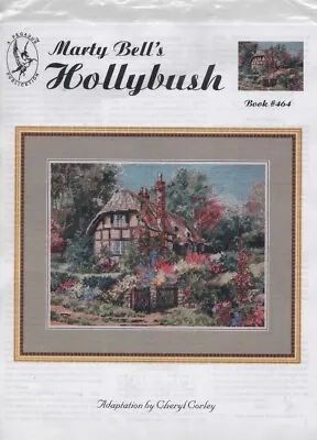 RARE Vtg MARTY BELL’S Cross Stitch KIT “Hollybush” #1464 English Countryside • $61.50