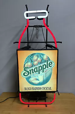 Vintage Snapple Sign Mango Madness Neon Sign • $106.25