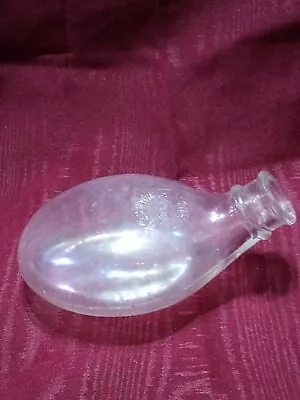 The Globe Nurser Antique Baby Bottle Glass Teardrop Turtle 6 Oz Vintage • $29.95