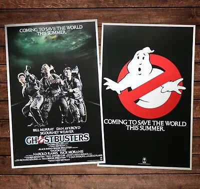 $13.99 • Buy Ghostbusters (1984, Bill Murray) 11x17 Movie POSTER Reproduction Set Of 2