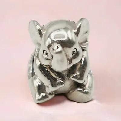 RETIRED Pandora Sterling Silver Lucky Elephant Bead Charm • £27