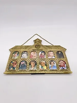 Vintage Brass School House Picture Frame School Years K-12 Hang Or Standing • $20