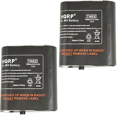 Two Batteries For Motorola EM FV MC MD MR T Series Two-Way Radio HKNN4002A 53615 • $20.95