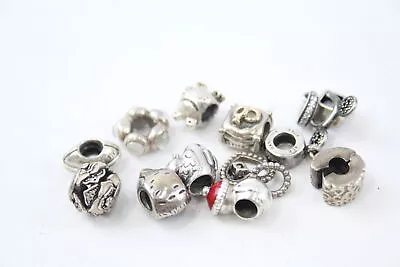 Pandora Charms Sterling Silver Disney Heart Wedding Rings Owl X 12 (31g) • £4.20