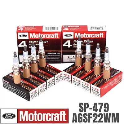 8Pcs SP479 Platinum Spark Plugs AGSF22WM  For Ford Motorcraft 5.4L 6.8L SP-479 • $24.55