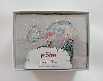 NIB Pottery Barn Kids Disney Princess Frozen Anna And Elsa Jewelry Box 8 X6 X3  • $60