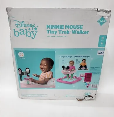 Bright Starts Disney Baby Minnie Mouse Forever Besties 2in1 Baby Activity Walker • $44.99