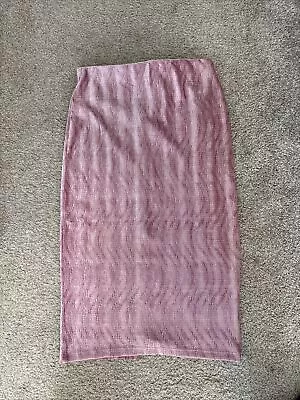 Pink Velvet Type Material Urban Outfitters Midi Skirt Medium • $9