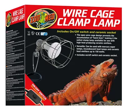 Zoo Med Wire Cage Clamp Lamp For Reptiles • $22.92