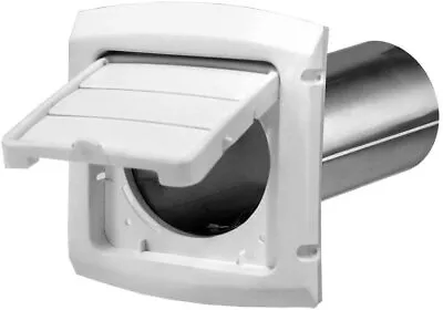 Everbilt 4 In. Hinged Louvered Vent Hood In White • $13.05