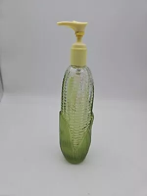 Vintage 1978 Avon Glass Garden Harvest Corn Cob Soap Lotion Dispenser And Pump • $18.99