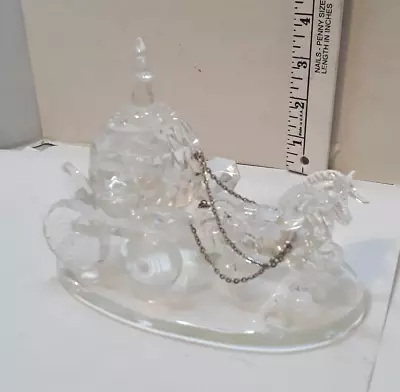 Shannon Crystal Godinger Wedding Horse Drawn Coach Sculpture Cinderella Style • $19.54