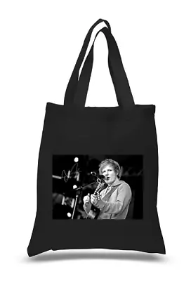 Shopper Tote Bag Cotton Black Cool Icon Star Ed Sheeran Ideal Gift Present • £7.99