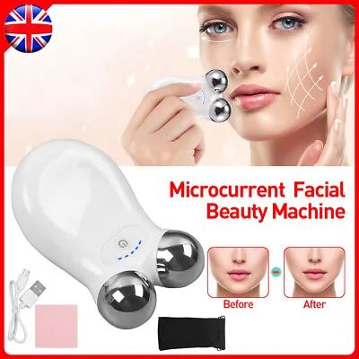 EMS Microcurrent Face Skin Facial Beauty Machine Tightening Lifting Device UK • £14.99