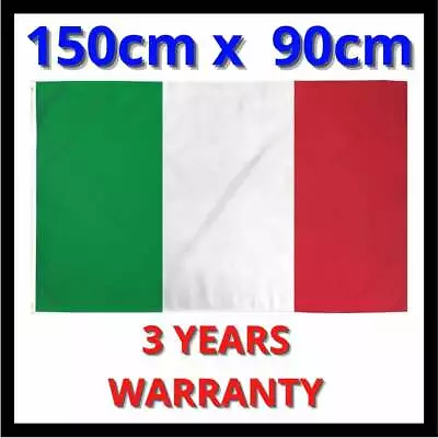 Large Italian Italy Flag Pride Heavy Duty Outdoor 90cm X 150cm Italia Banner • $8.99