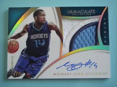 2014-15 Immaculate Michael Kidd-Gilchrist Premium Auto Patch Gold Foil #10/10 • $10.50