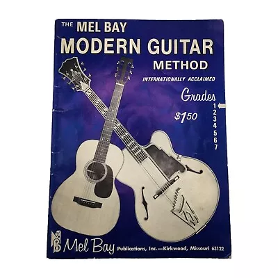 Mel Bay Modern Guitar Method - Grade 1 - 1ST  Grade - Instruction - 1970 • $15