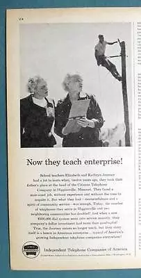 Original 1955 Telephone Ad Featuring Journey Sisters Of Higginsville Missouri • $8.95