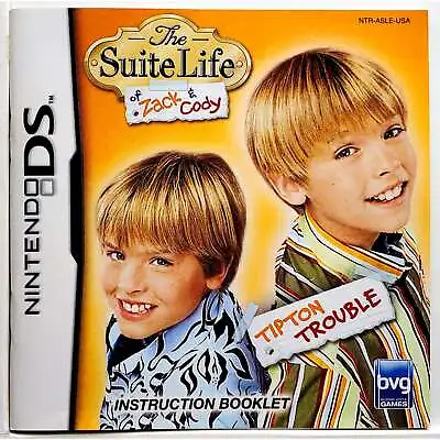 (Manual Only) Suite Life Of Zack And Cody Nintendo DS Authentic • $6.99