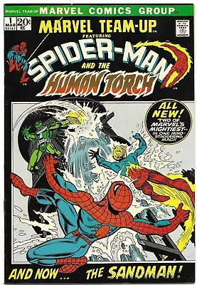 MARVEL TEAM-UP #1 VF 8.0 Spider-Man Human Torch KEY 1st Misty Knight Restored • $99