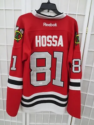 Stanley Cup Champions Chicago Blackhawks  #81 Marian Hossa Signed Jersey W/ Coa • $399.95