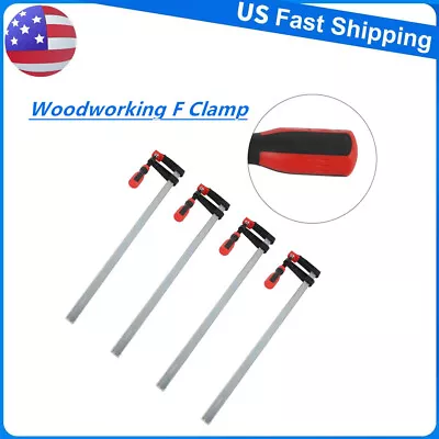 4pcs Woodworking F Clamp Woodworking Bar Clamp Furniture Wood Handwork Tool HTE • $45.14